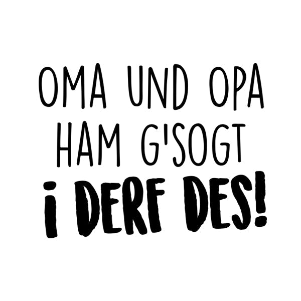 Kindermotiv: I derf des!