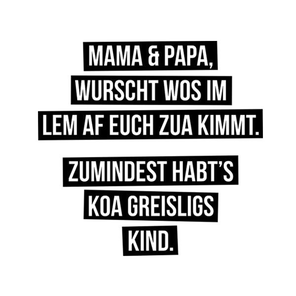 Kindermotiv: Koa greisligs Kind