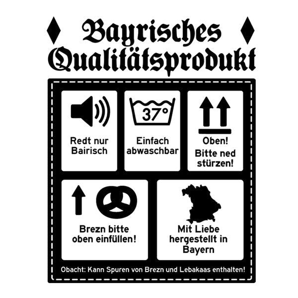 Kindermotiv: Bayrisches Qualitätsprodukt (Kinder)