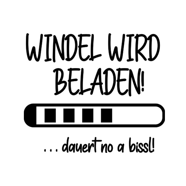 Kindermotiv: Windel wird beladen!