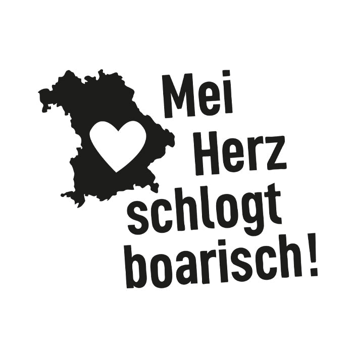 Motiv: Mei Herz schlogt boarisch