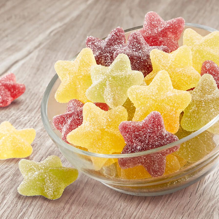Fruchtgummi "Weihnachtssterne"
