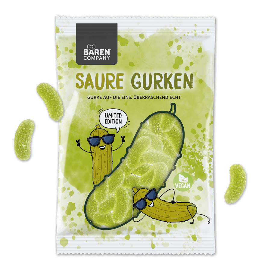 Fruchtgummi "Saure Gurken" von meinherzschlag – Produktbild 1 von 3.