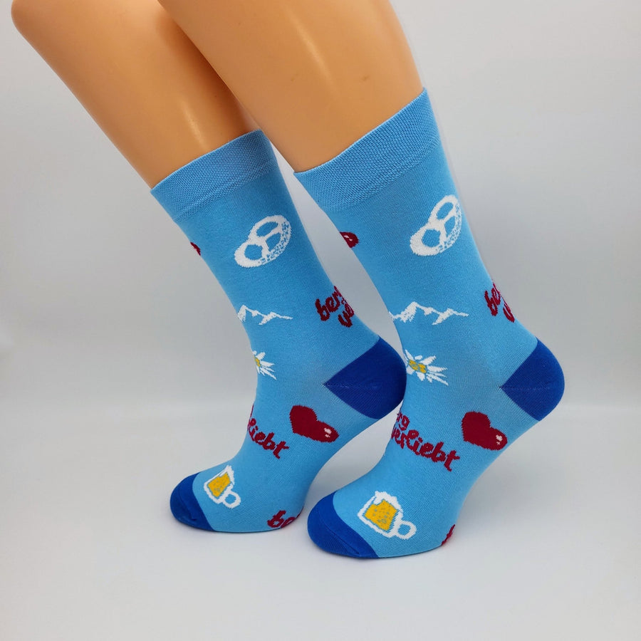 Socken "bergverliebt" - meinherzschlag.de