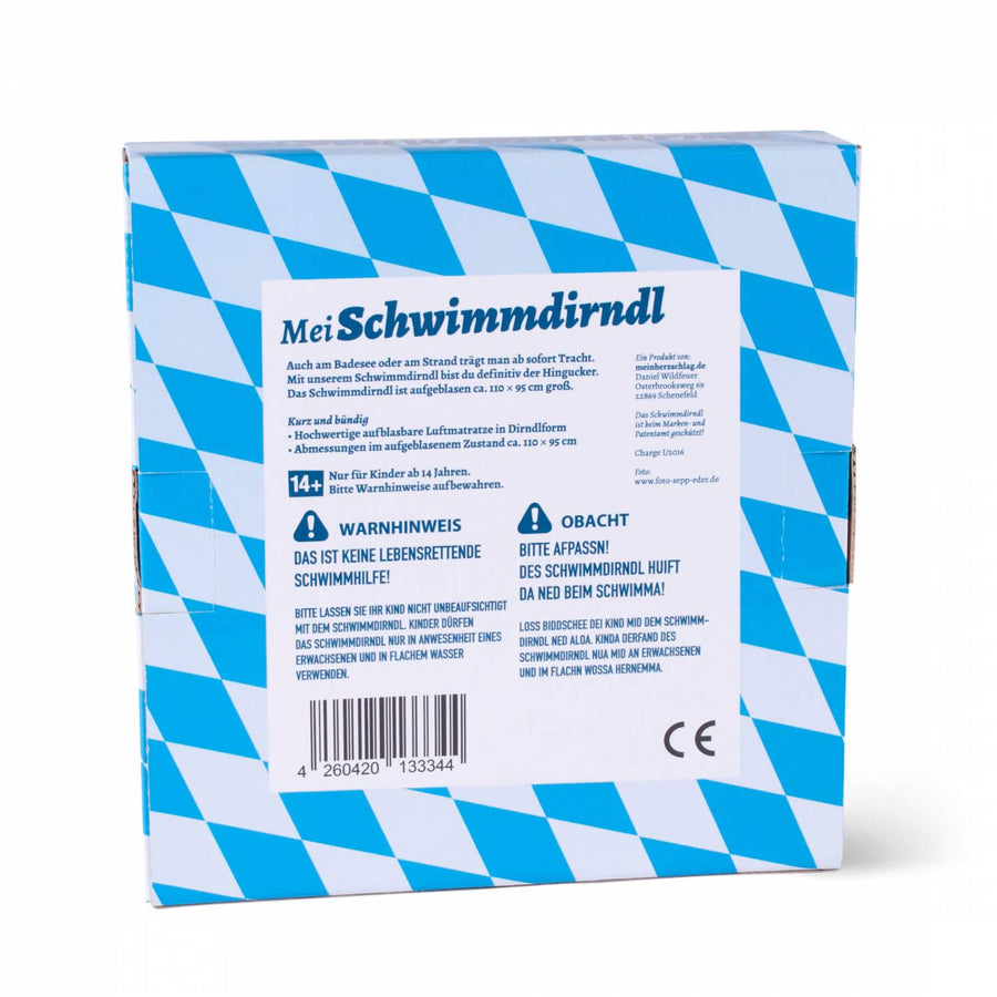 Aufblasbares Schwimmdirndl - meinherzschlag.de