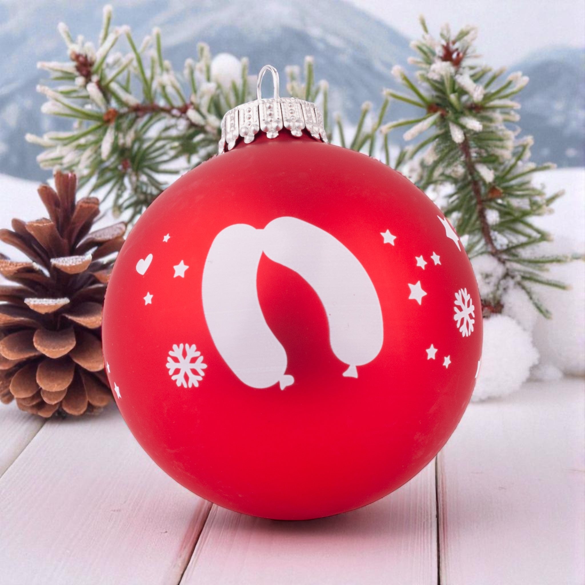 Christbaumkugel "Weißwurstfrühstück"