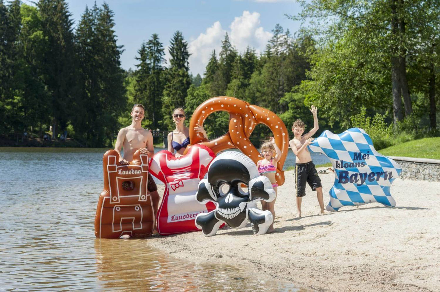 Aufblasbares Schwimmdirndl - meinherzschlag.de