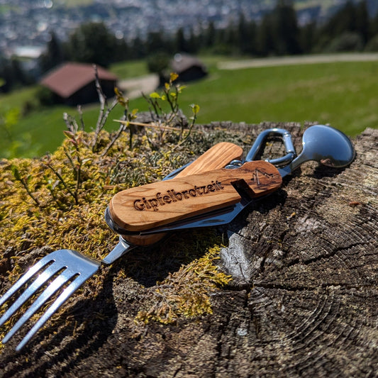 Outdoor Brotzeit - Besteck "Gipfelbrotzeit" - meinherzschlag.de