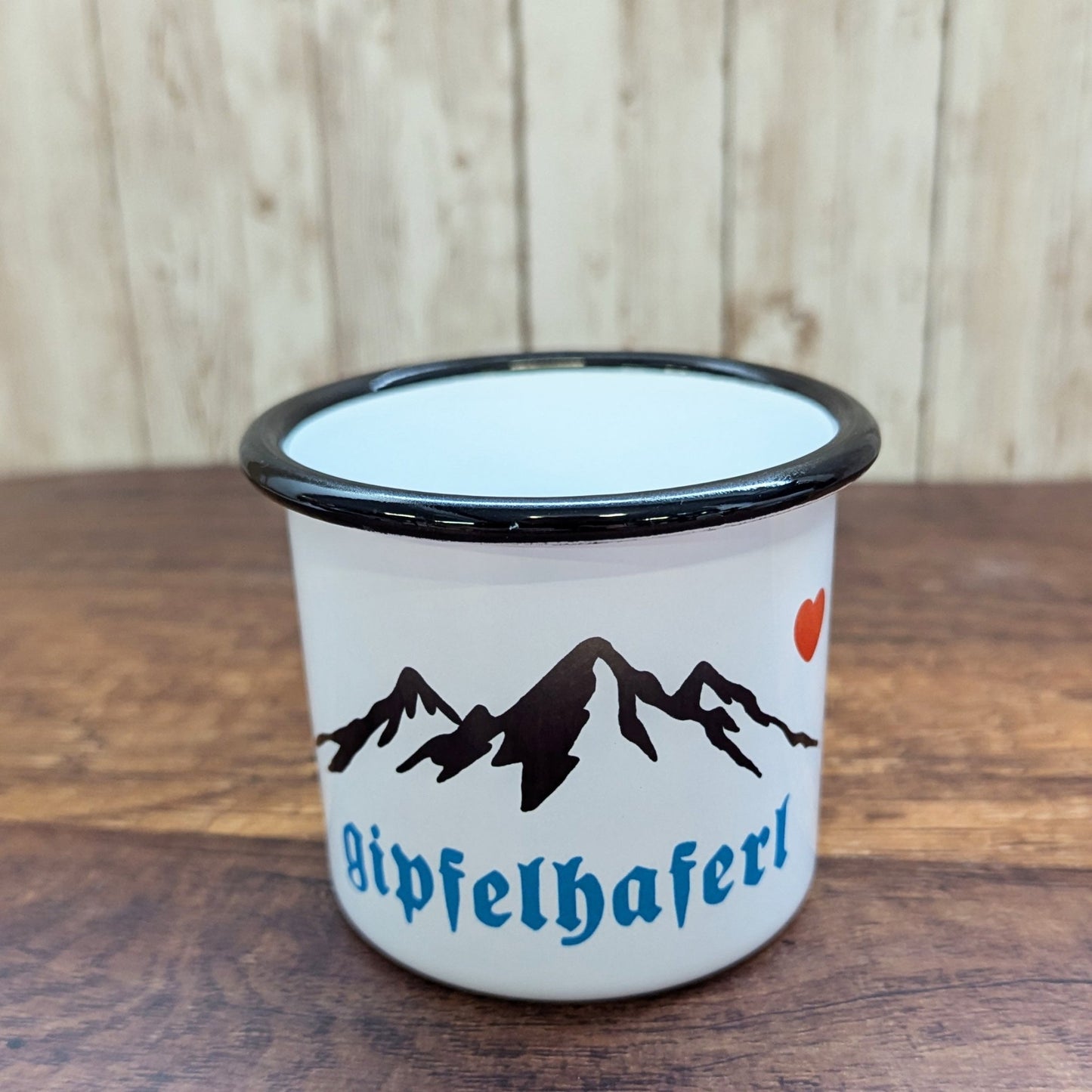 Emaille - Haferl "Gipfelhaferl" - meinherzschlag.de