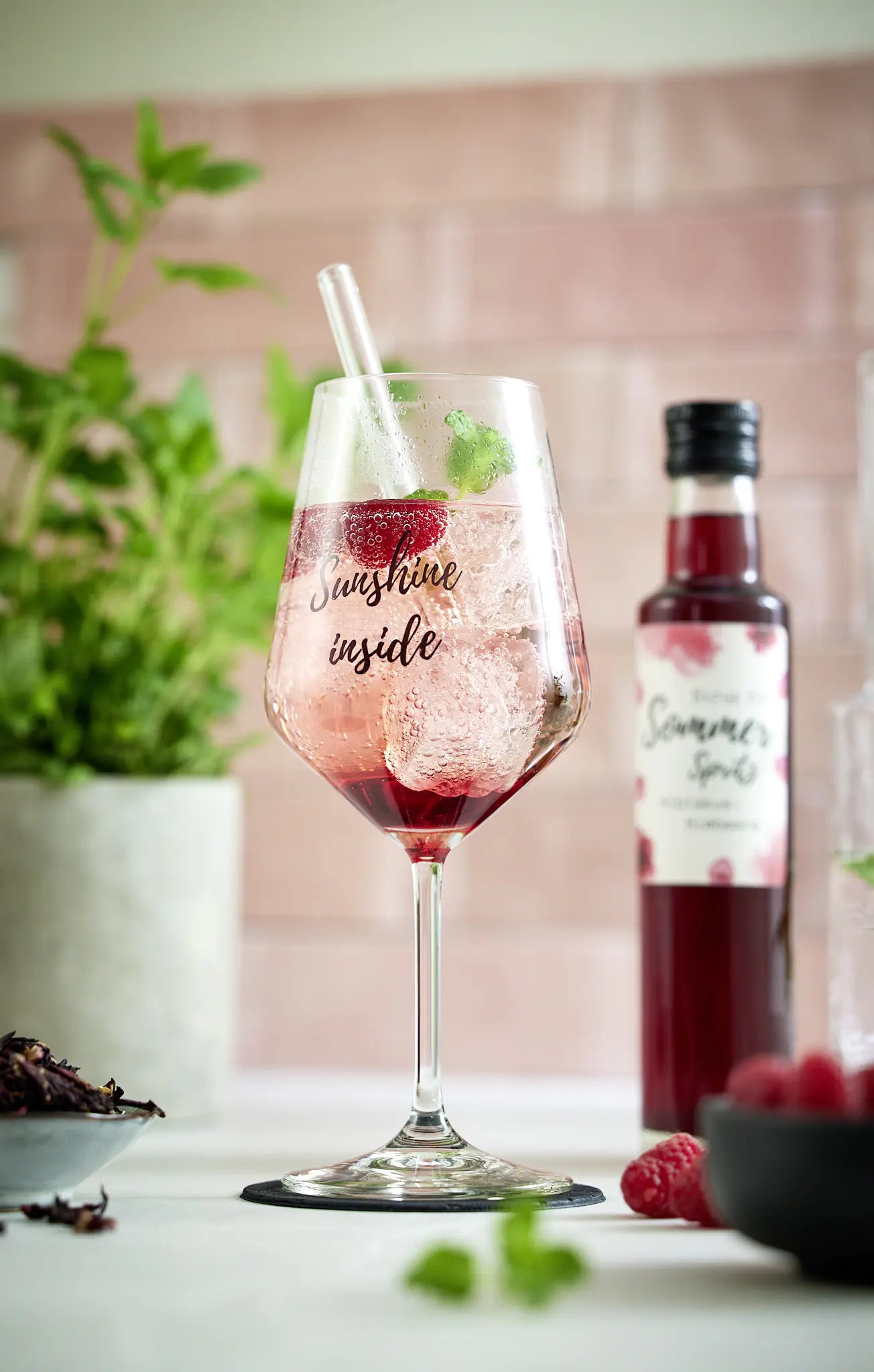 Sommer-Spritz-Sirup "Hibiskus & Himbeere"