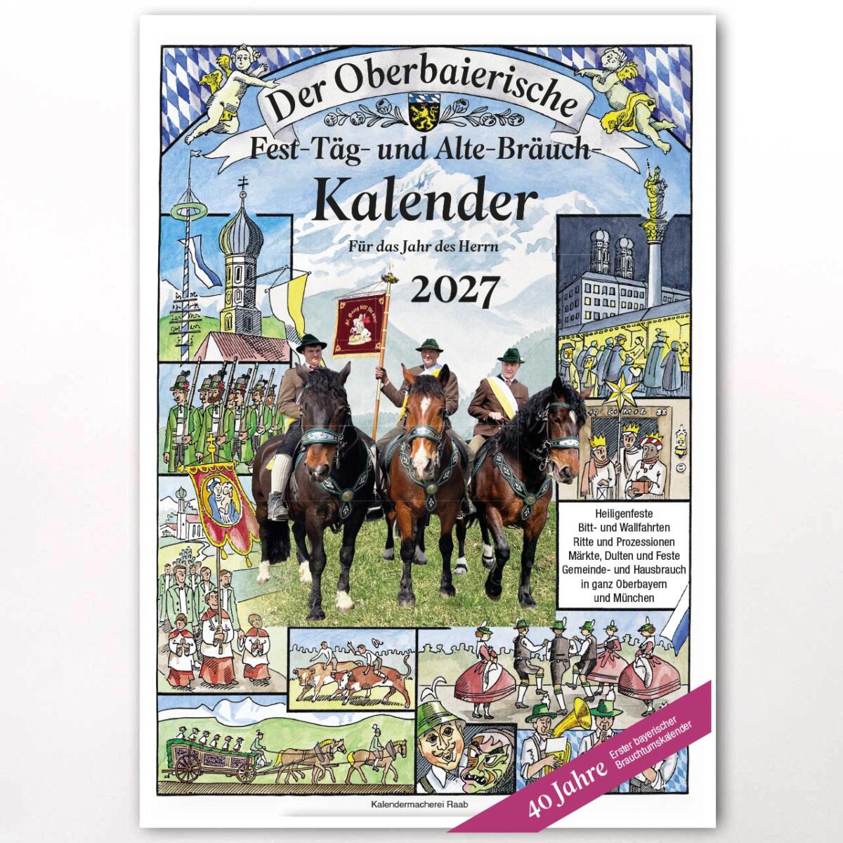 Oberbaierischer Fest-Täg- und Alte-Bräuch-Kalender 2027