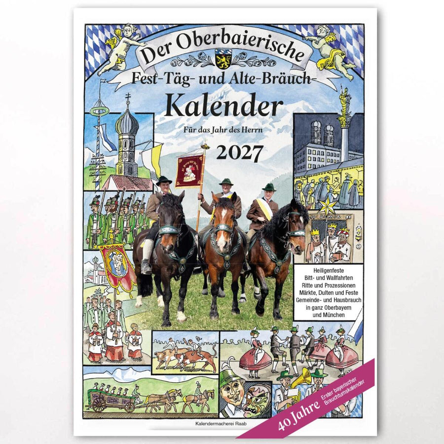 Oberbaierischer Fest-Täg- und Alte-Bräuch-Kalender 2027 von meinherzschlag – Produktbild.