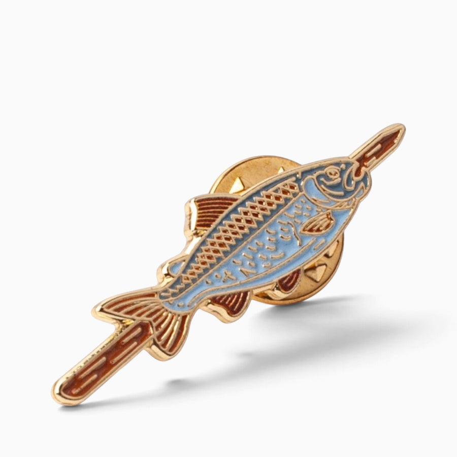 Ansteck-Pin "Steckerlfisch"