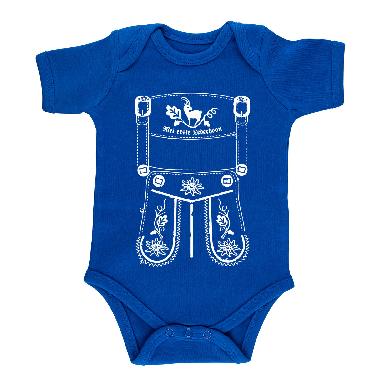 Baby Body Lederhose "Mei erste Lederhosn" - meinherzschlag.de