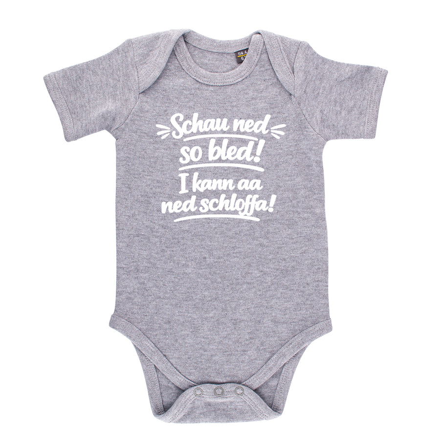 Baby Body "Schau ned so bled!" von meinherzschlag – Produktbild 1 von 8.