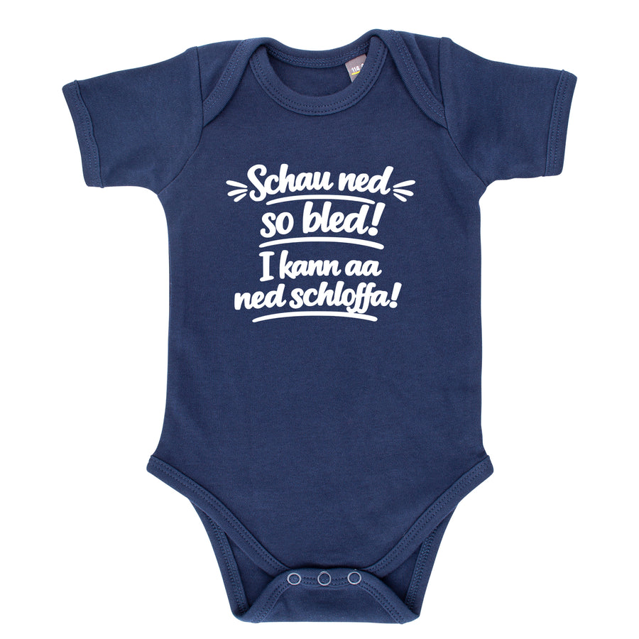Baby Body "Schau ned so bled!" von meinherzschlag – Produktbild 3 von 8.