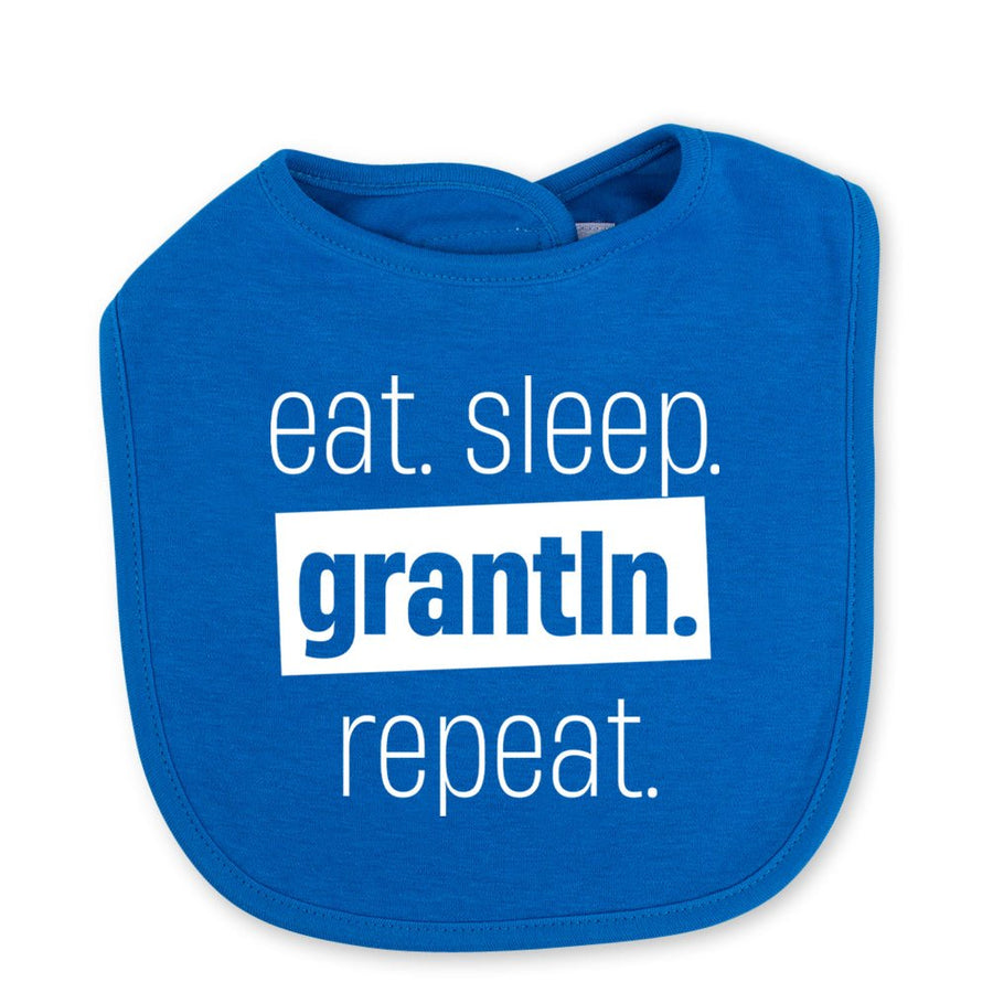 Babylätzchen "Eat. Sleep. Grantln. Repeat." - meinherzschlag.de