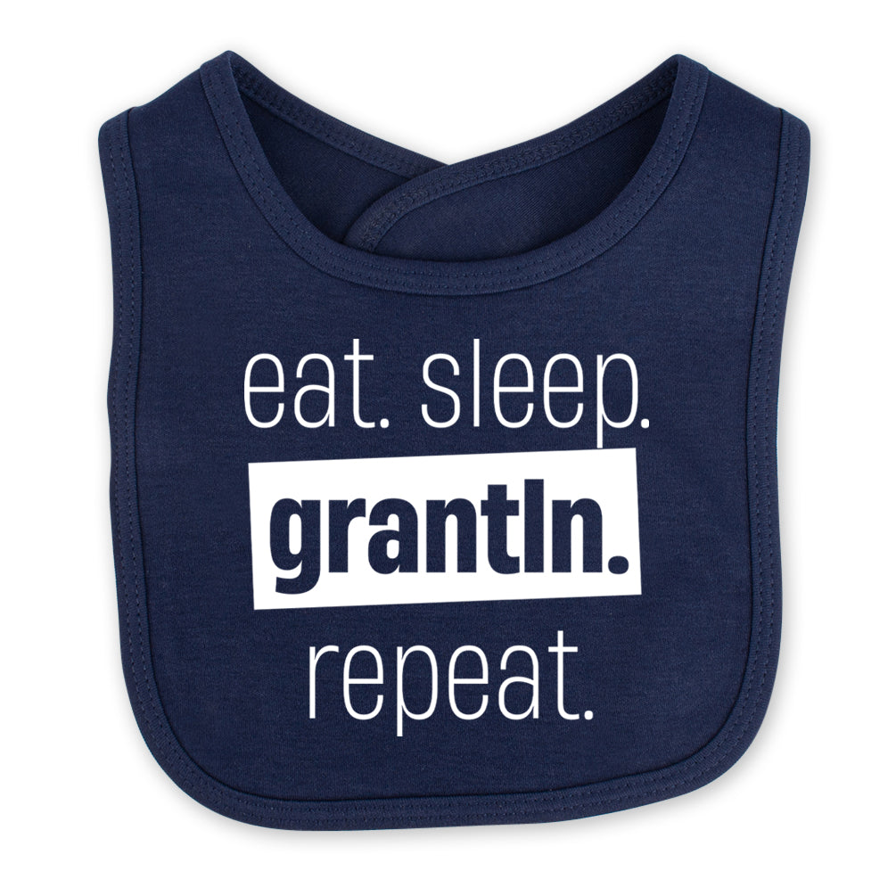 Babylätzchen "Eat. Sleep. Grantln. Repeat."
