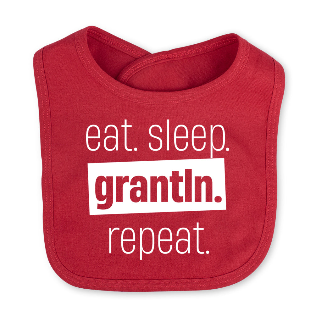 Babylätzchen "Eat. Sleep. Grantln. Repeat."