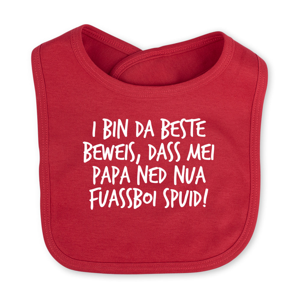 Babylätzchen "Fuassboi spuid!"