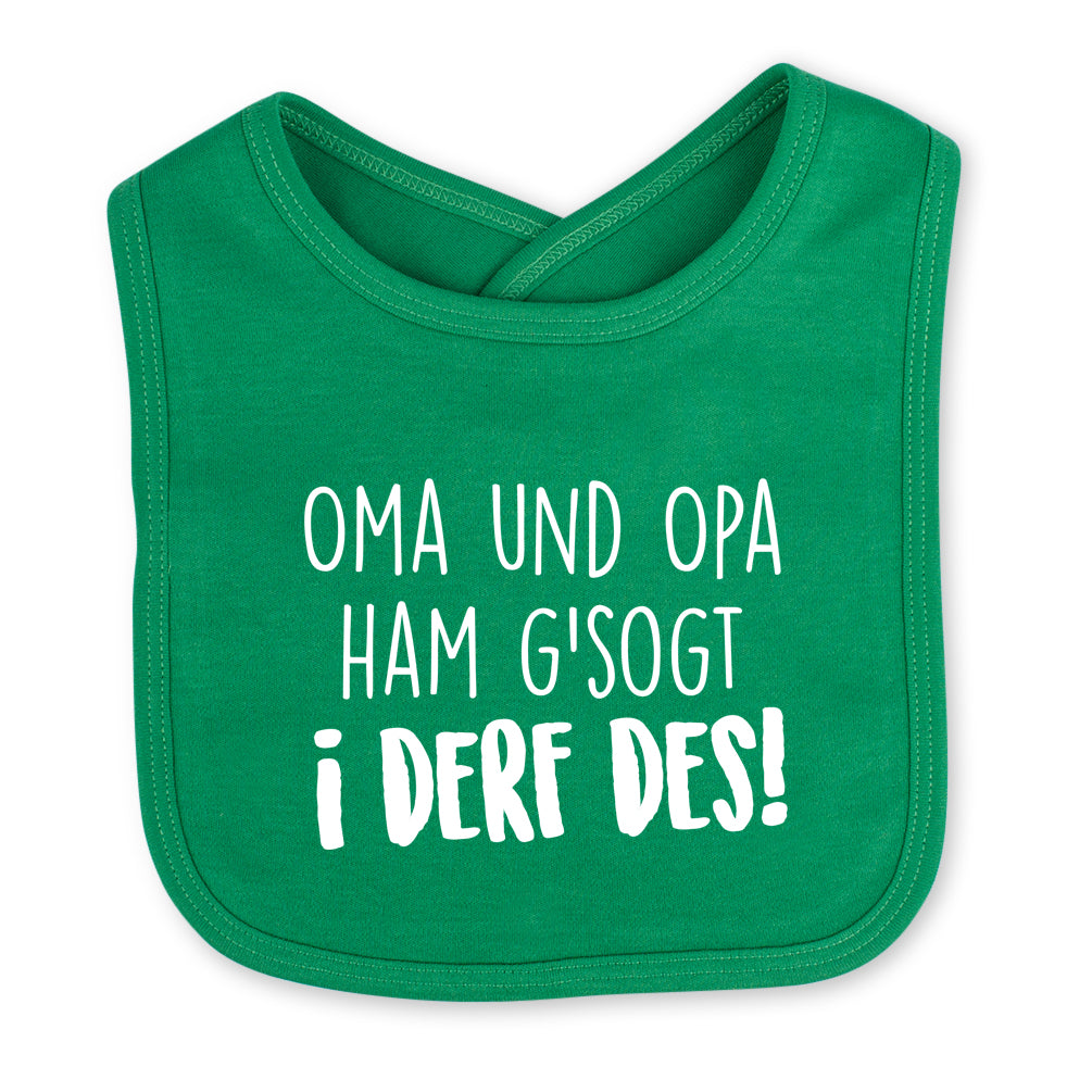 Babylätzchen "I derf des!"