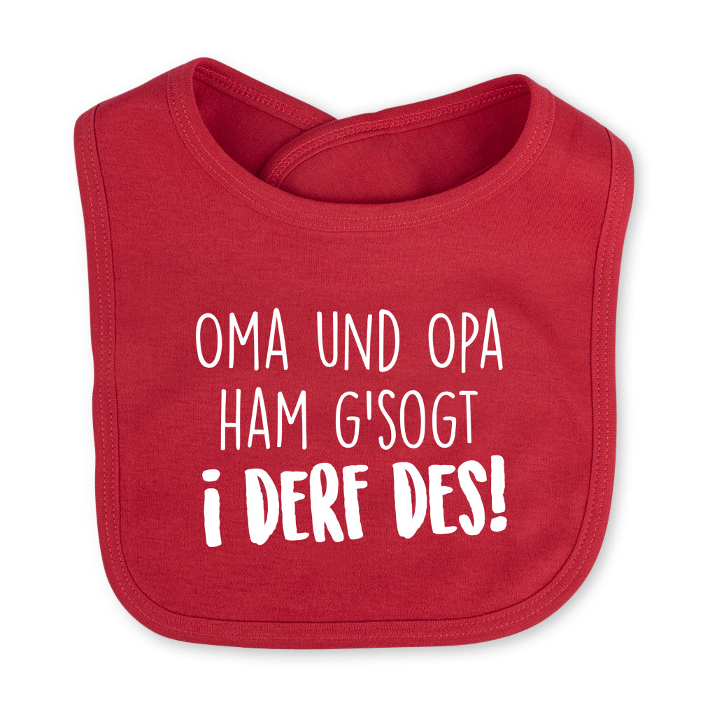 Babylätzchen "I derf des!"