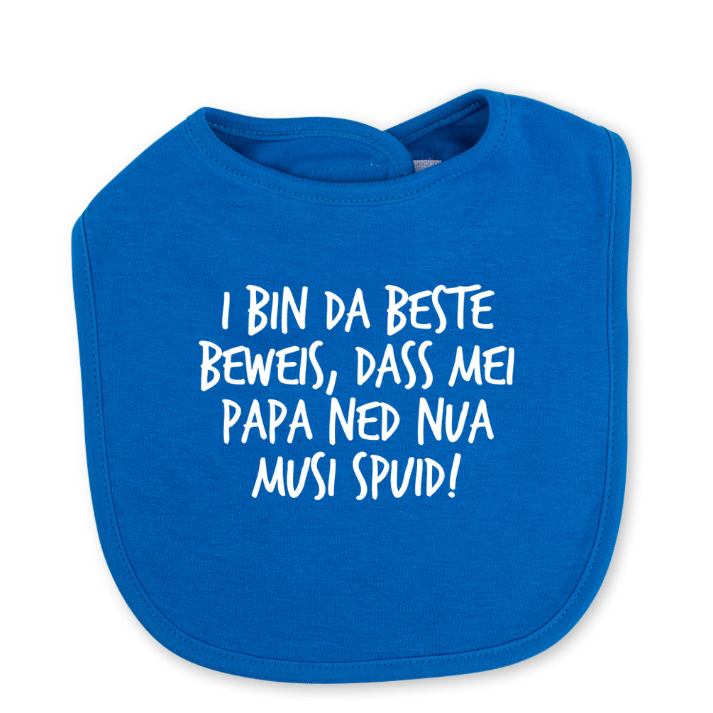 Babylätzchen "Musi spuid!"