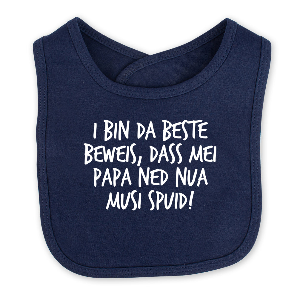 Babylätzchen "Musi spuid!"