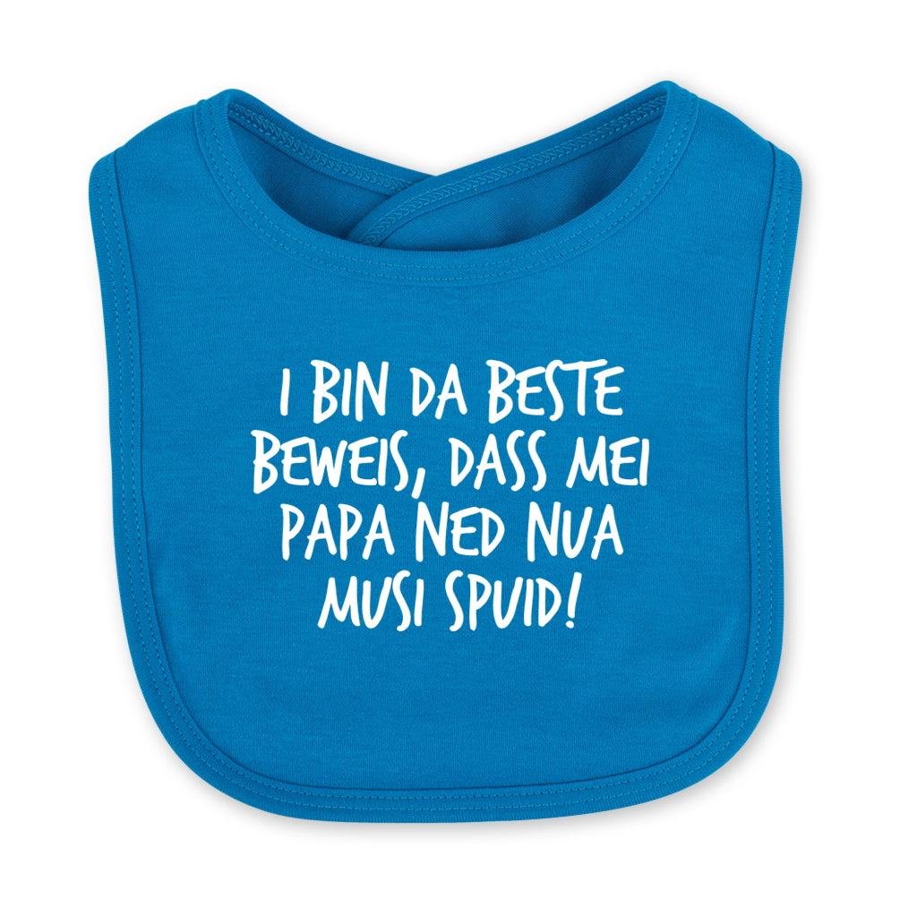 Babylätzchen "Musi spuid!"