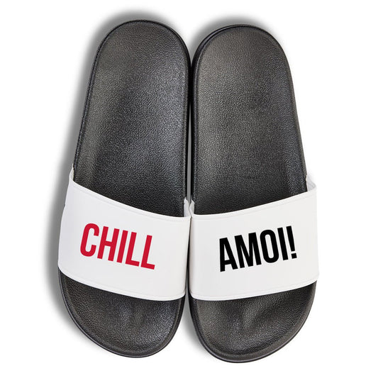 Badelatschen "Chill Amoi!" - meinherzschlag.de