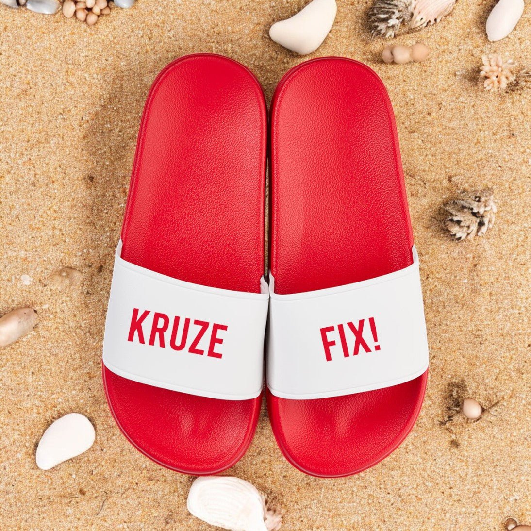 Badelatschen "Kruzefix" - meinherzschlag.de