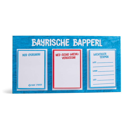Haftnotizen "Bayrische Bapperl" - meinherzschlag.de