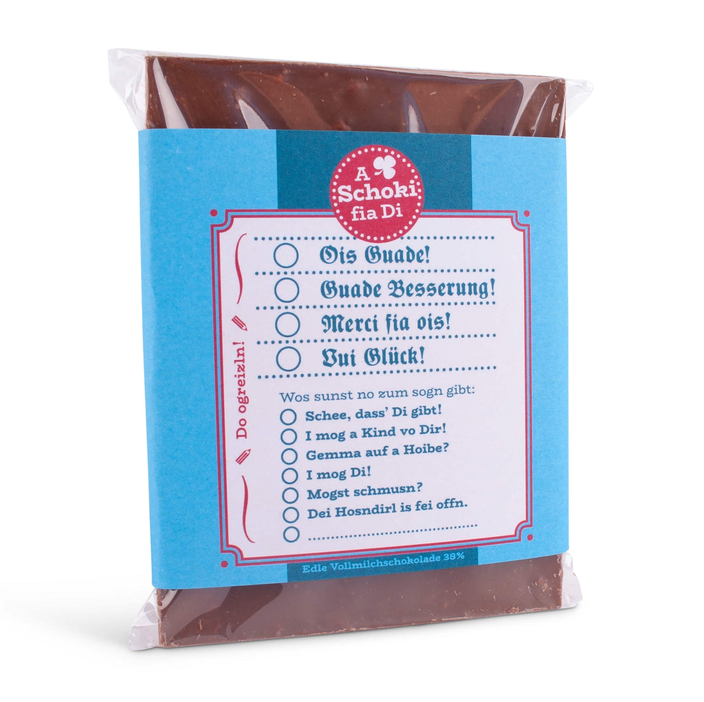 Bayrische Glückwunsch - Schokolade - meinherzschlag.de