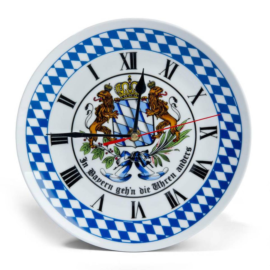 Bayerische Porzellan - Wanduhr - meinherzschlag.de