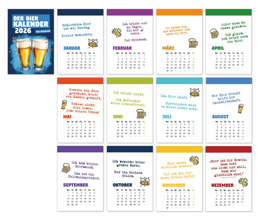 Der Bier - Kalender 2026 - meinherzschlag.de