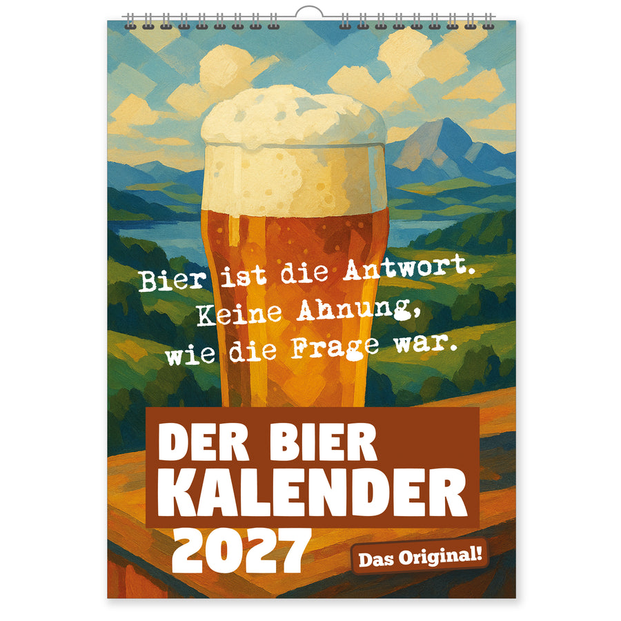 Der Bier-Kalender 2027 von meinherzschlag – Produktbild 1 von 2.