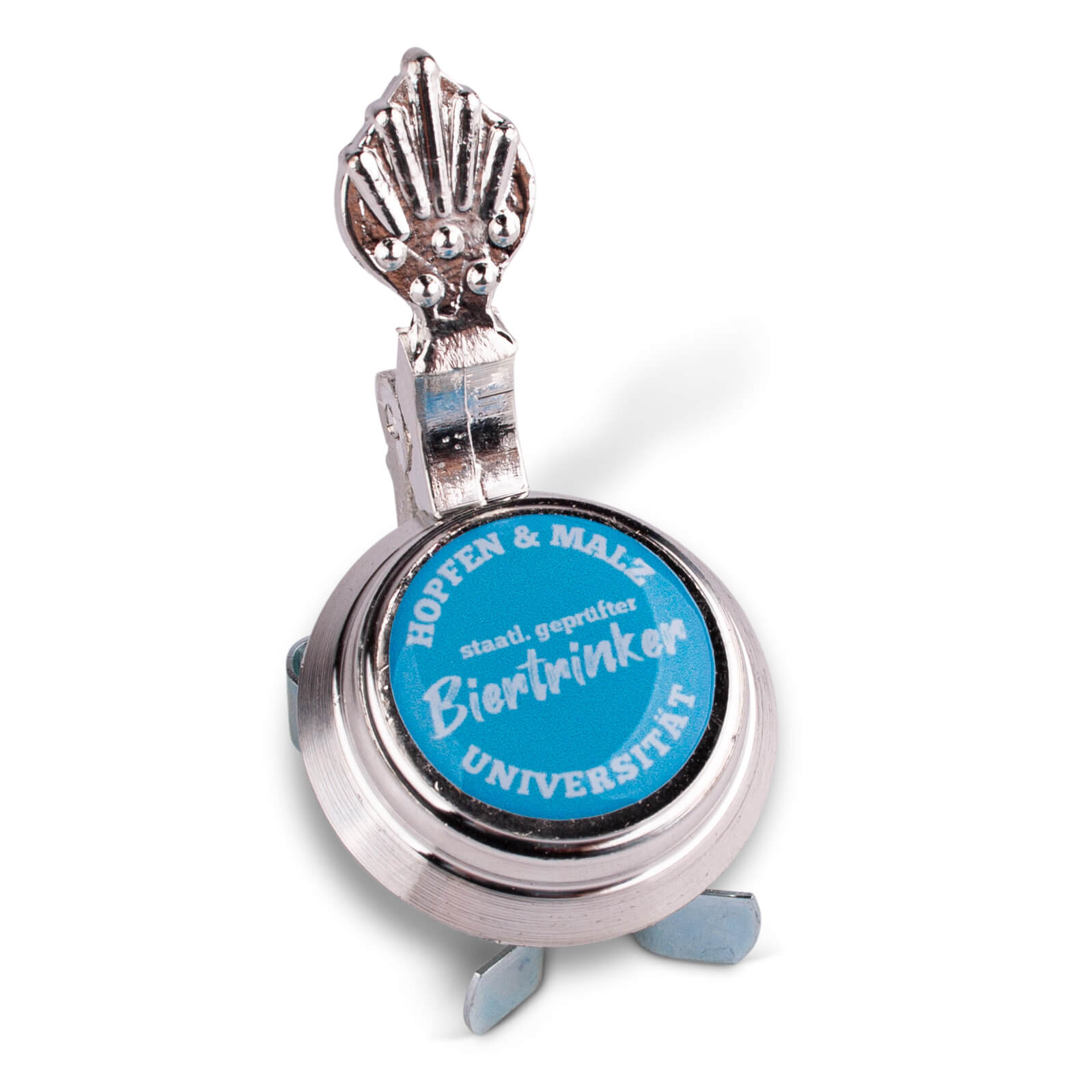 Bierflaschen Zinndeckel "Staatl. geprüfter Biertrinker"