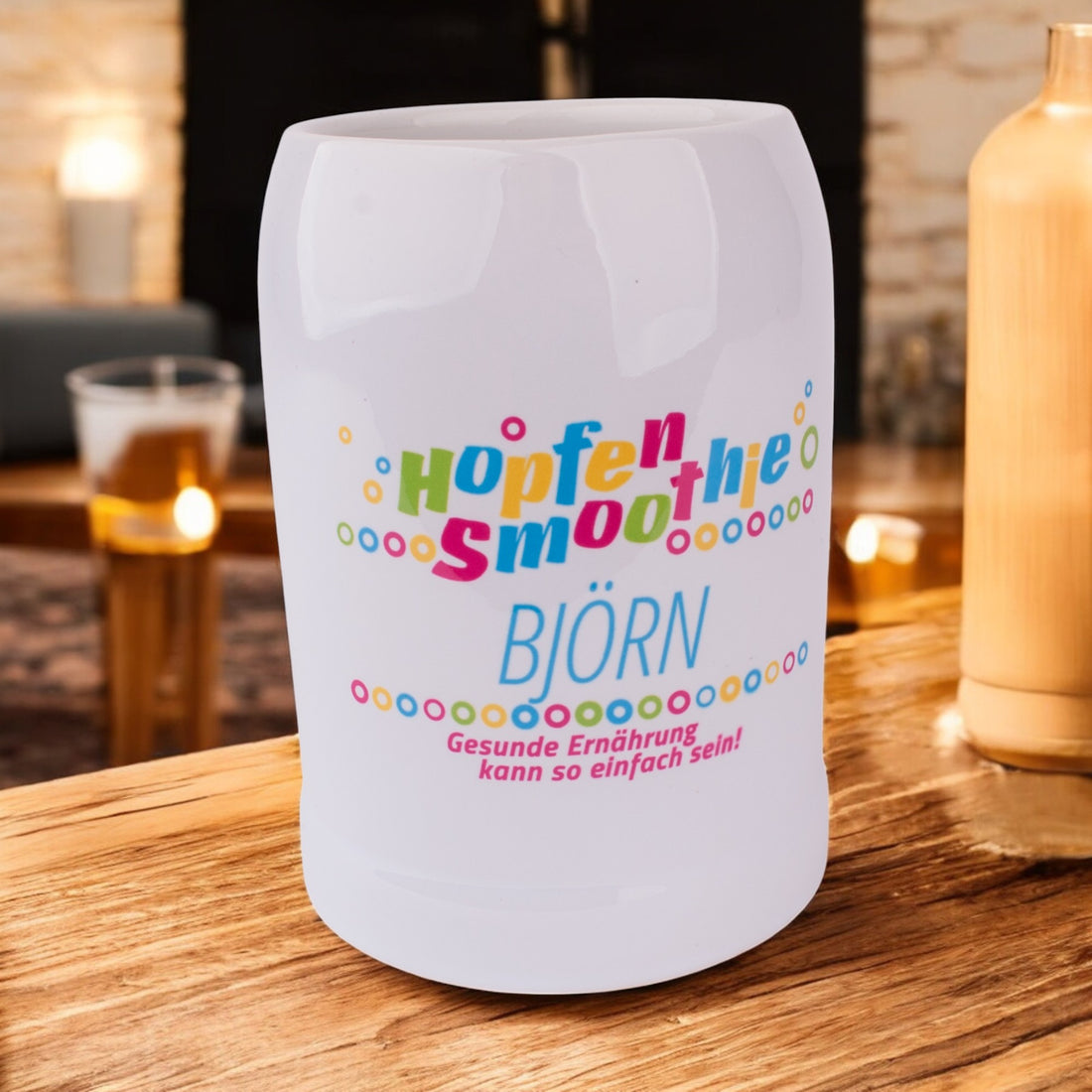 Bierkrug "Hopfensmoothie" mit Wunschname