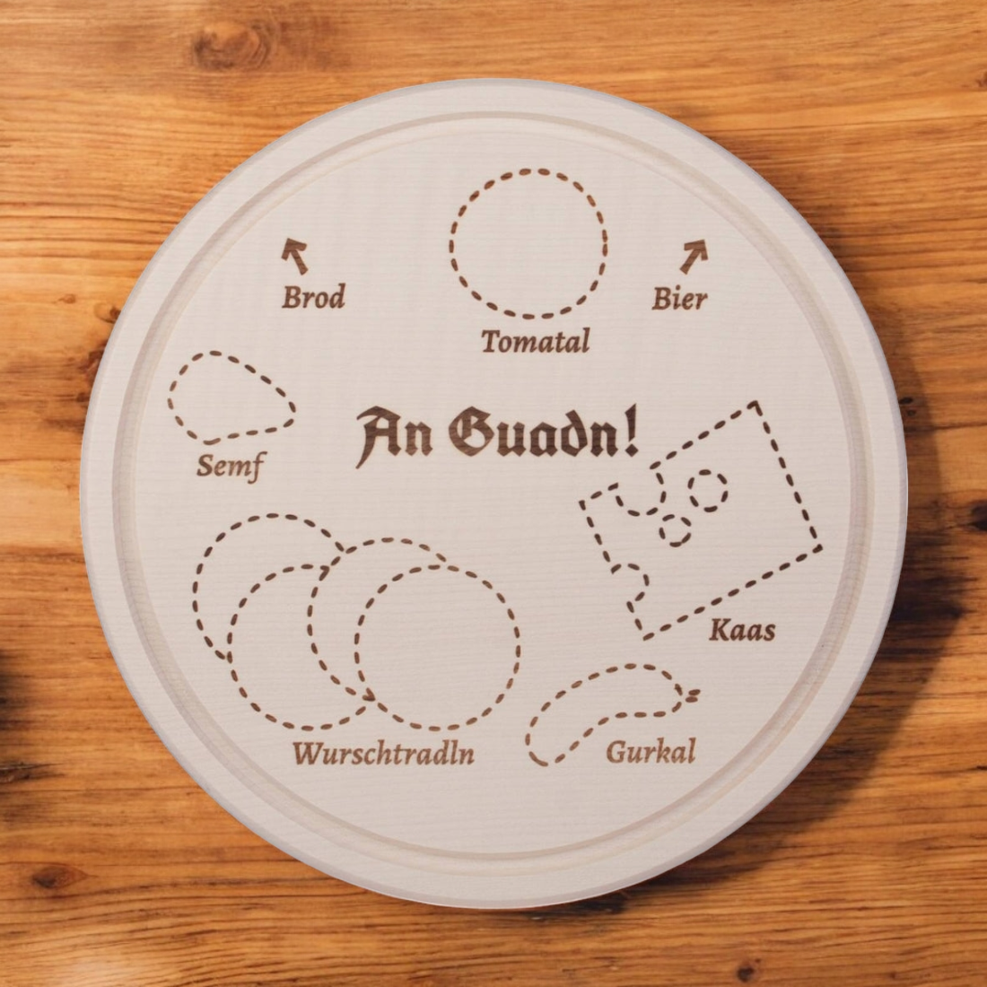 Brotzeitbrettl "An Guadn"