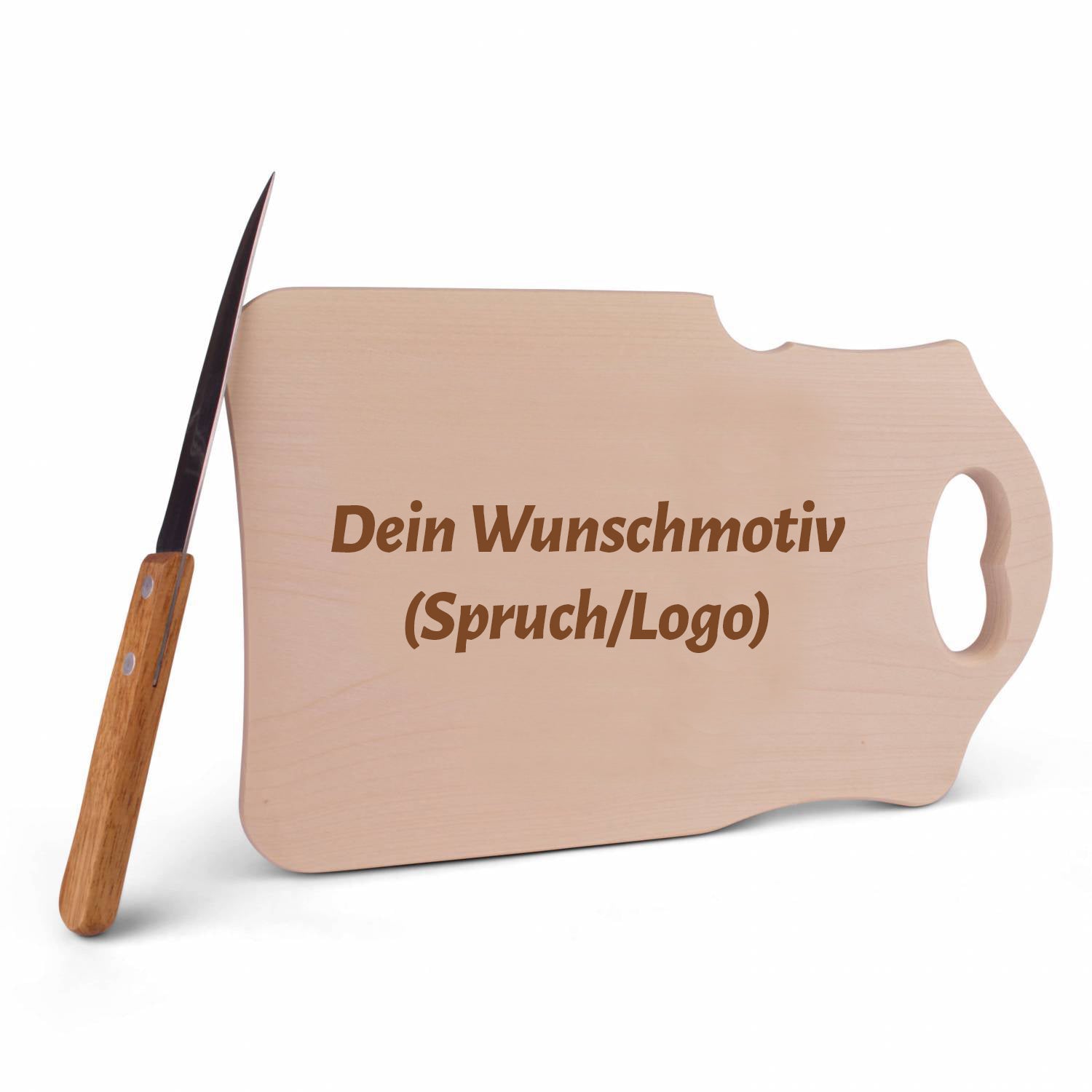 Brotzeitbrettl mit Wunschgravur (Logo/Wappen)