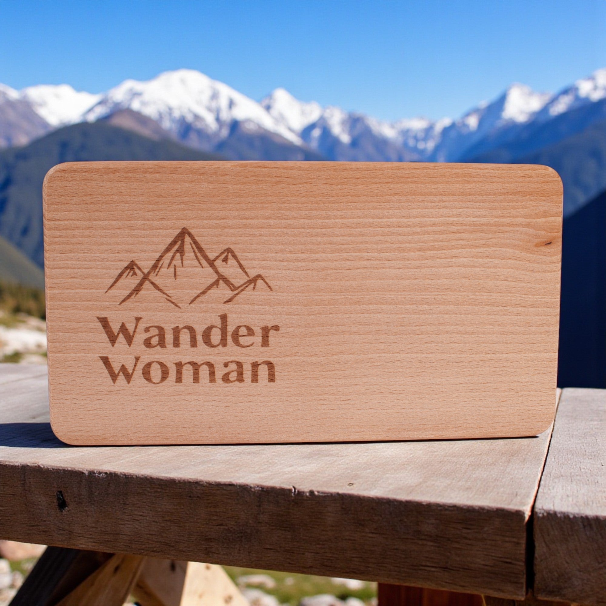 Brotzeitbrettl "Wander Woman"