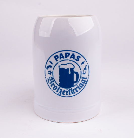 Bierkrug "Papas Brotzeitkriagl" - meinherzschlag.de