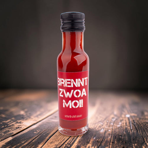 Chilisauce "Brennt zwoa moi!" von meinherzschlag – Produktbild 1 von 2.