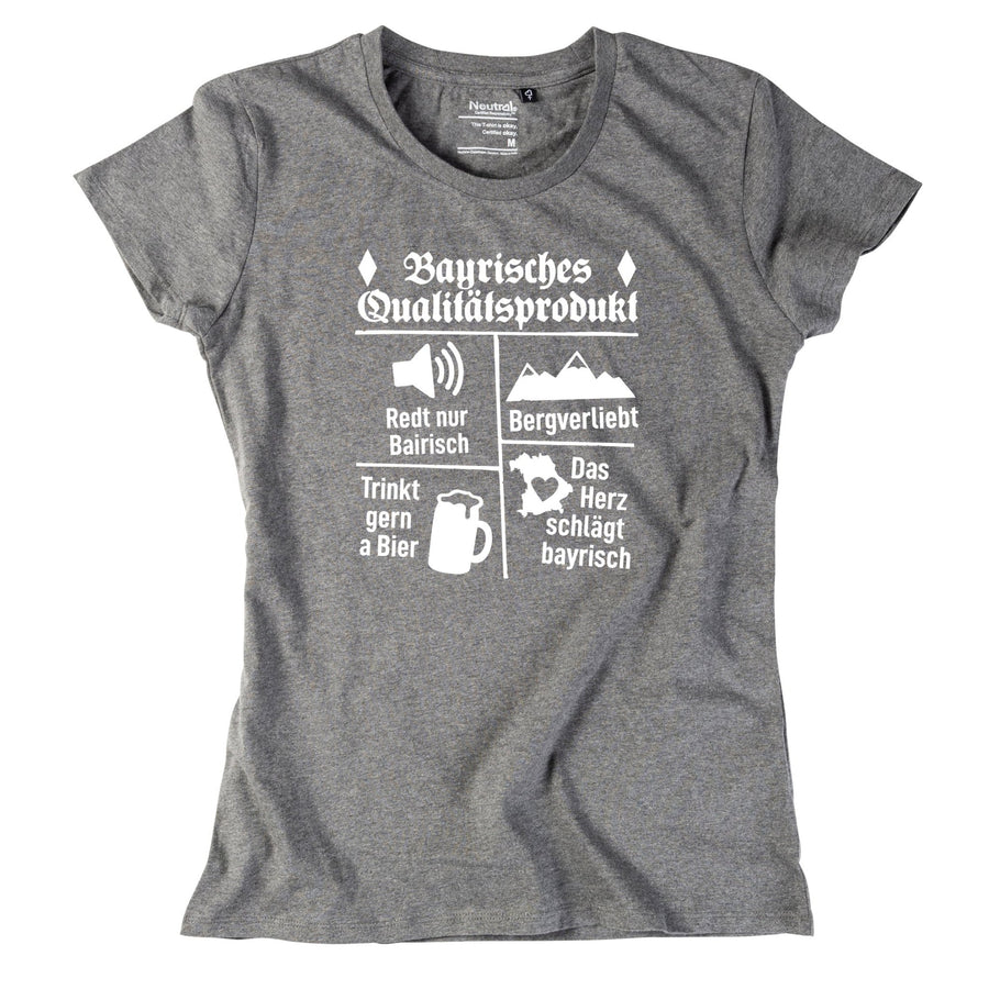 Damen - Shirt "Bayrisches Qualitätsprodukt" - meinherzschlag.de