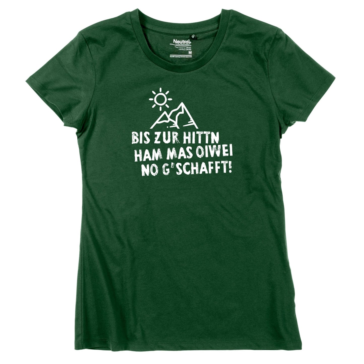 Damen - Shirt "Bis zur Hittn" - meinherzschlag.de