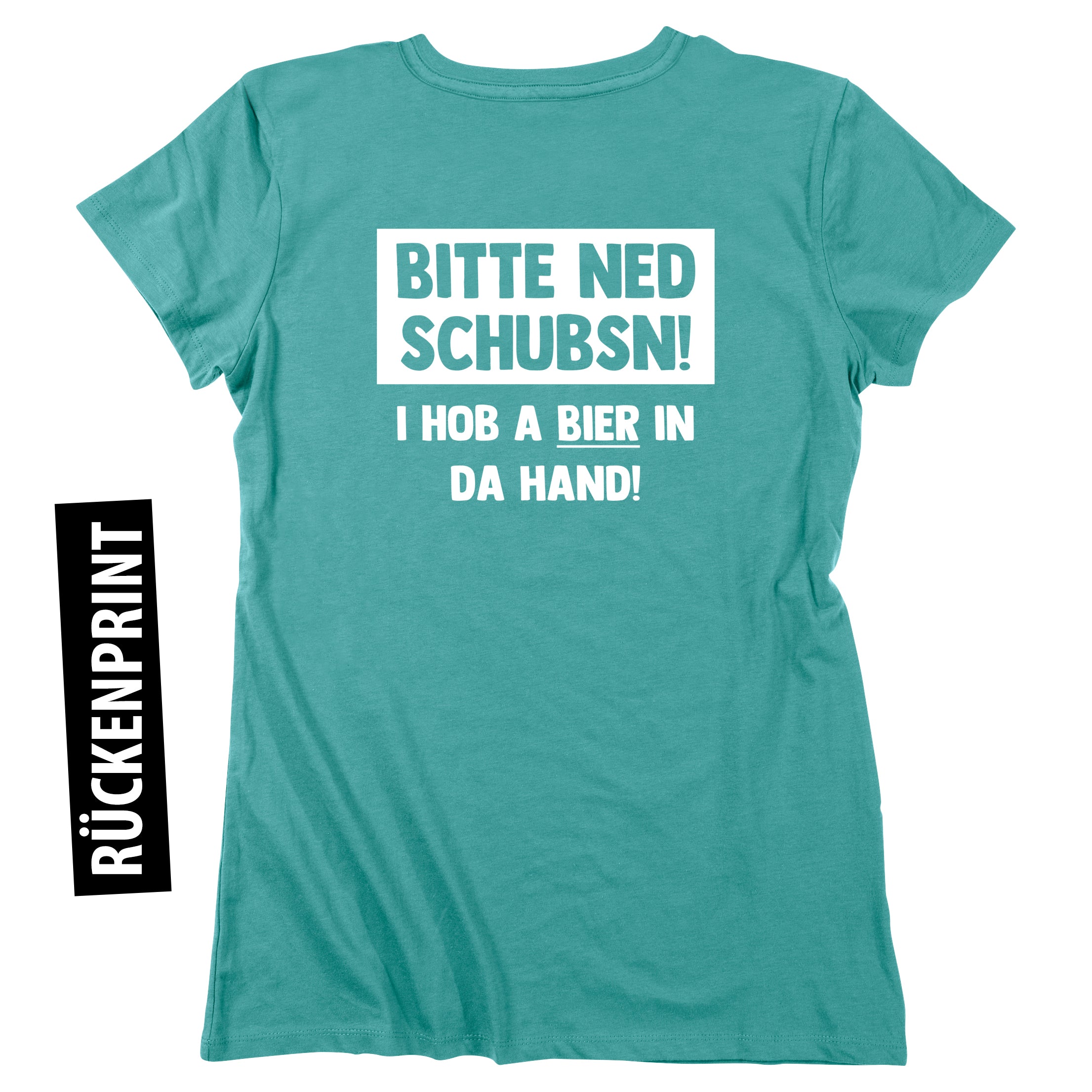 damen-shirt-bitte-ned-schubsn-petrol