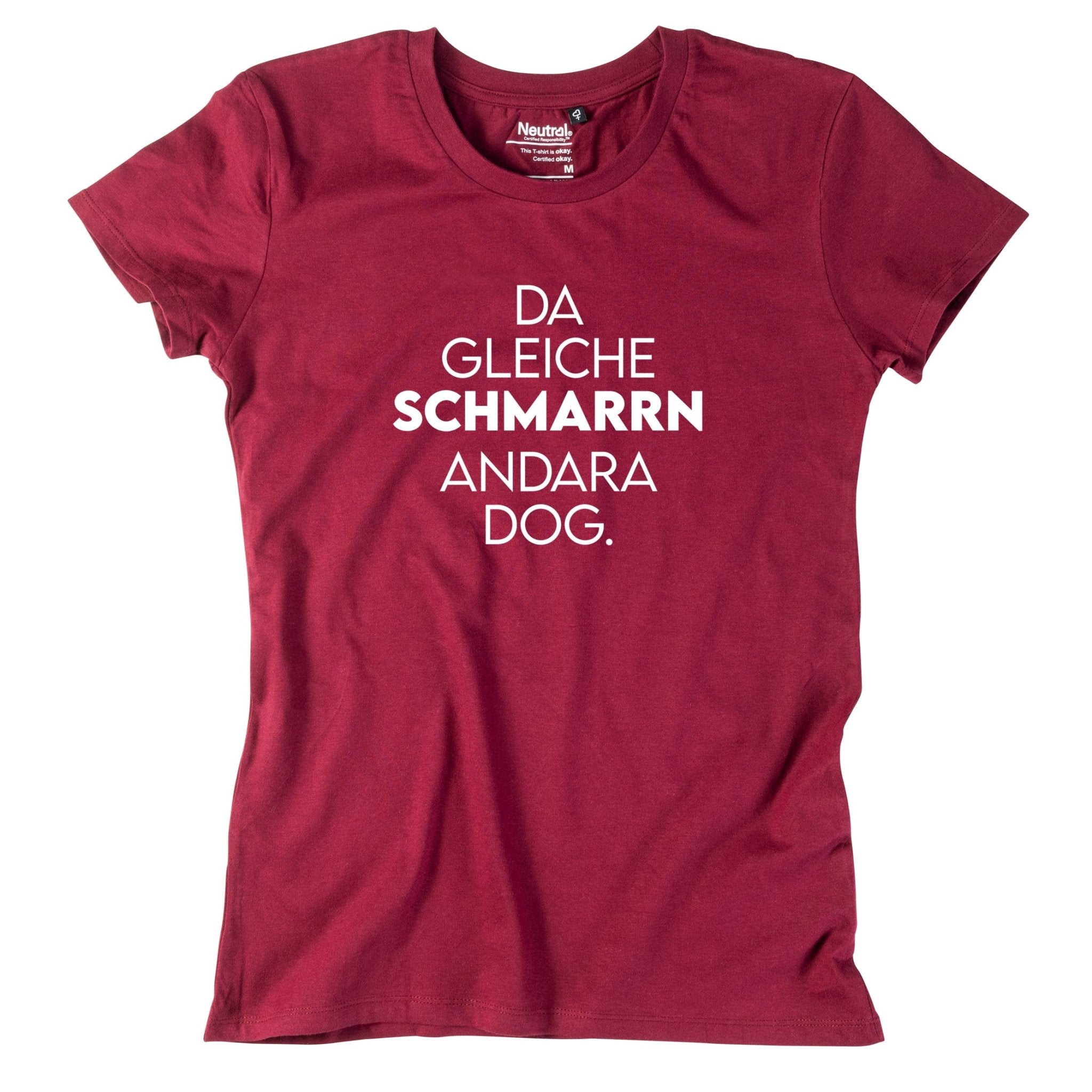 Damen - Shirt "Da gleiche Schmarrn" - meinherzschlag.de