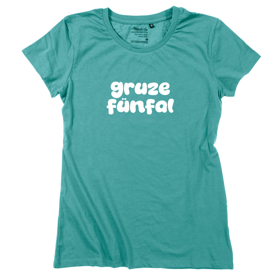 Damen-Shirt "gruze fünfal" von meinherzschlag – Produktbild 1 von 8.