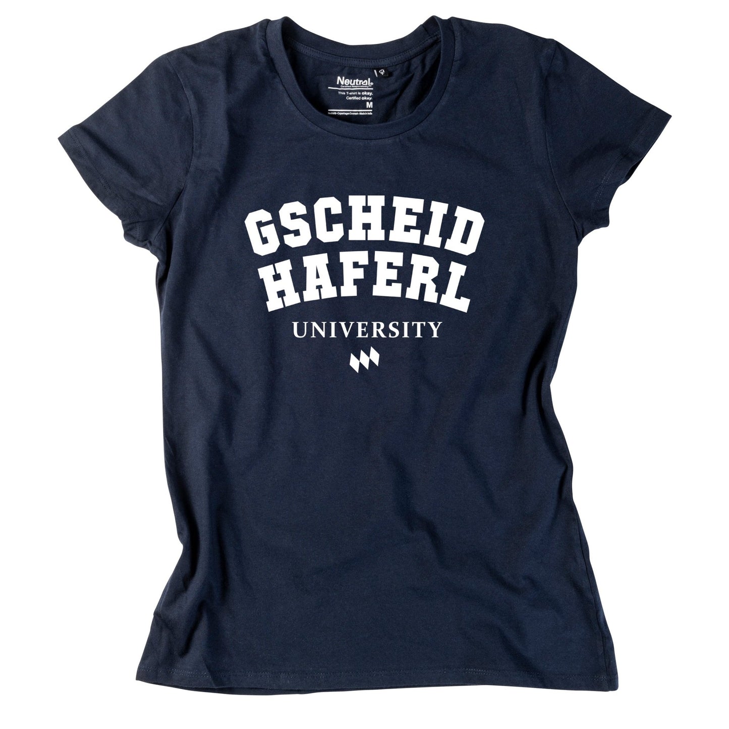 Damen - Shirt "Gscheidhaferl University" - meinherzschlag.de