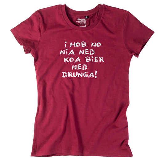 Damen - Shirt "Koa Bier ned drunga!" - meinherzschlag.de